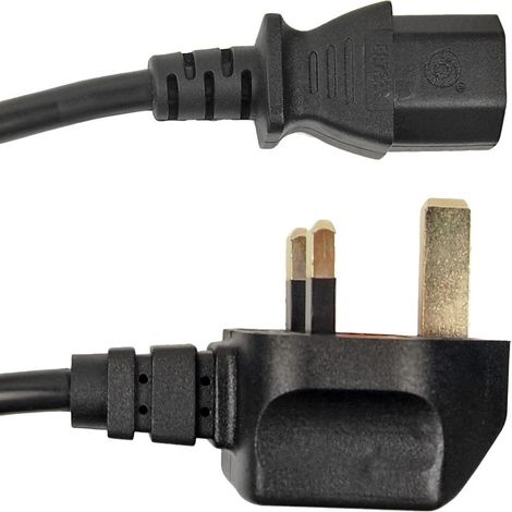 Cordon d'alimentation RS PRO, Connecteur Fiche britannique de type G CEI C13, 2m, 5A / 250 V ( Prix pour 1 )