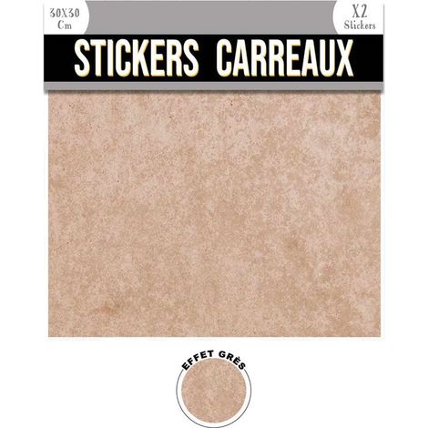 2 Stickers carreaux Beiges 30 x 30 cm (1/2)