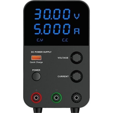 Alimentation à découpage CC monocanal avec une plage de tension de sortie de 0 à 30 V et une plage de courant de 0 à 5 A. (1/5)