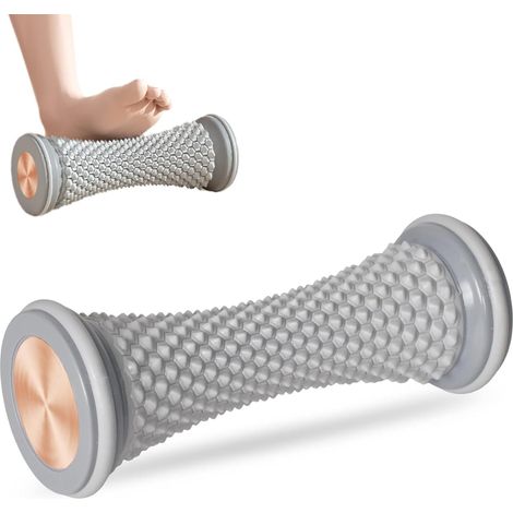 Lot de 2 rouleaux massage pieds, hérisson, fasciite plantaire, éperon calcanéen, points (1/5)