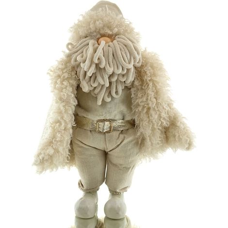 Weihnachtsmann Beige & Goldfarben repräsentativ 63 cm - Kunststoff (1/5)
