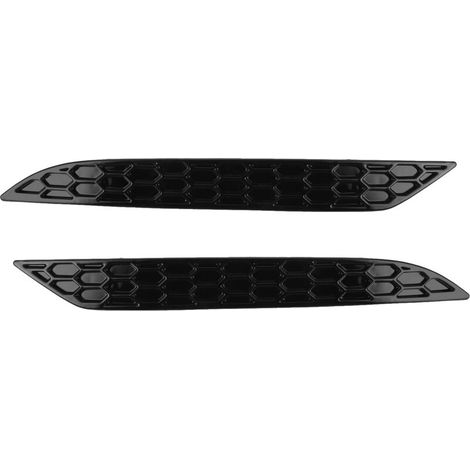 Heckstoßstangenreflektor, 2-teiliges Set zum Entfernen der Wabenstruktur des glänzend schwarzen Heckstoßstangenreflektors, passend für MK7.5 GTD R2017-2020 (1/4)