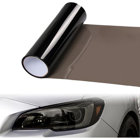 Film teinté pour phares de voiture, 120 x 30 cm, noir, film teinté pour phares de voiture, film teinté en vinyle transparent pour feux arrière de voiture, feux antibrouillard (1/5)