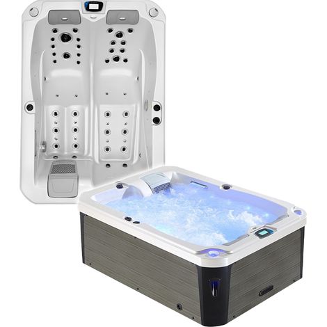 Spa 2 places allongées Archipel® GT2 BLANC NACRE - Thérapeutique Balboa 210x148