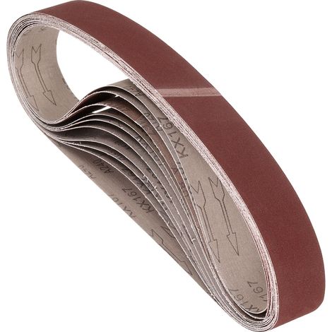 10 Pcs Bandes Abrasives 38mm x 762mm 240 Grain Pour Ponceuse À Bande (1/5)