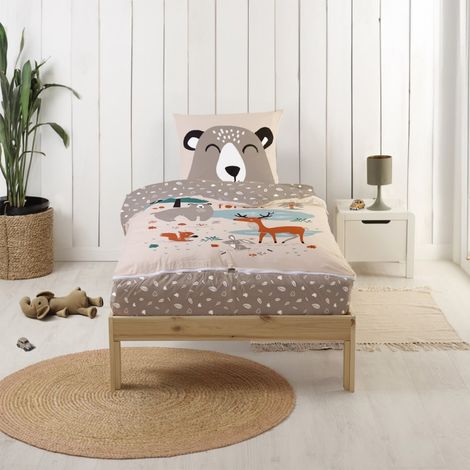 Rechange Caradou® Parure de lit enfant 90x190cm sans couette Forêt (1/5)