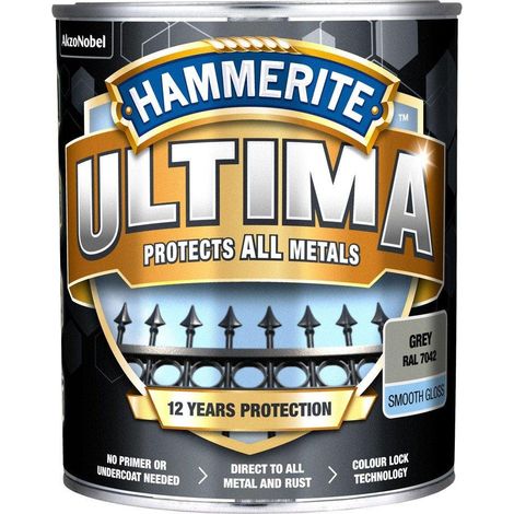 Hammerite Peinture Émaillée Anti-Corrosion Gris 0.7L