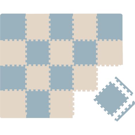 18 Pièces Tapis de Sol Bébé - 30x30 Dalles en Mousse EVA - Carrés Puzzle Enfant (1/5)