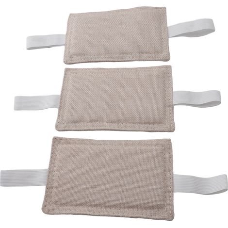 Lot de 3 cache-loquets de porte en coton et chanvre, silencieux de porte sans perçage, pour dortoir, bibliothèque et chambre d'enfant. (1/5)