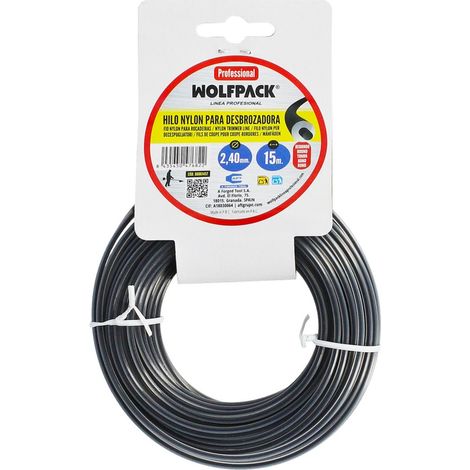 Fil de nylon rond professionnel Ø 2,4 mm. Bobine de 15 mètres (1/5)