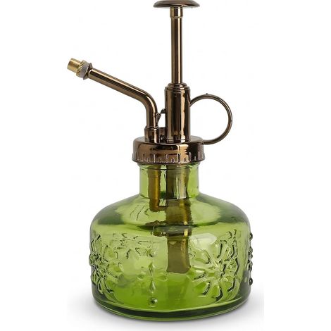 Arrosoir - 1 Unité - Verre - Pulvérisateur Rétro - Plantes Intérieur Bureau - Vert 15,5x8,4cm (1/5)