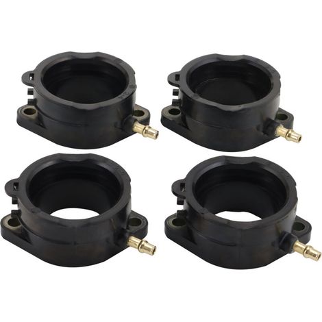Jeu de 4 adaptateurs de carburateur pour collecteurs d'admission Kawasaki ZX1100, ZZ-R1100 et ZZR1200. Référence d'origine : 16065-1210