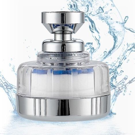 Purificateur d'eau pour robinet, filtre anticalcaire universel, buse rotative à 360° (1/5)