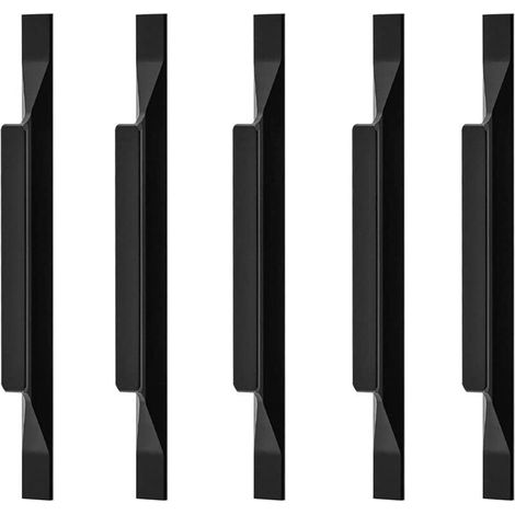 ALLIANDIS2x Poignées Européennes en Alliage D'aluminium Armoires de Cuisine Tire Poignées de Penderie Tirette Longueur Totale 200mm, Distance du Trou 128mm (1/4)