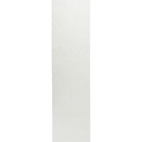 Tapis de Couloir en Fausse Fourrure de Lapin à Poils Longs Motif Géométrique 80 x 300 cm Blanc Cassé Ontake (1/5)