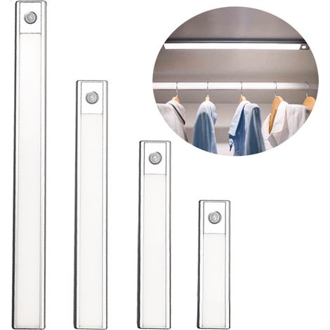 Lampe LED détecteur de mouvement pour armoire, éclairage placard rechargeable USB (1/5)