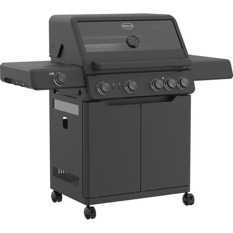 Rösle Gasgrill ALLFLAME Hero 4 Schwarz mit PRIMEZONE und Backburner 251053 (1/5)