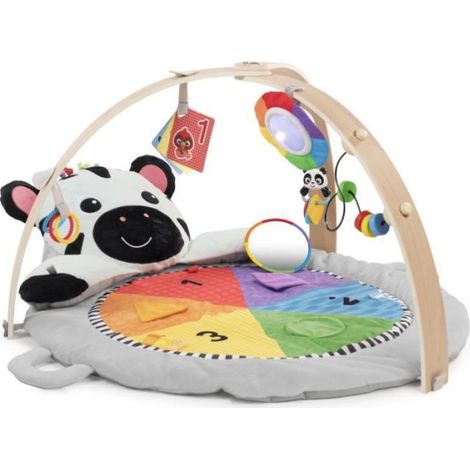 BABY EINSTEIN Tapis d'éveil Ocean Explorers - Zen le Zebre, arche de jeu en bois et jouets multisensoriels (1/5)