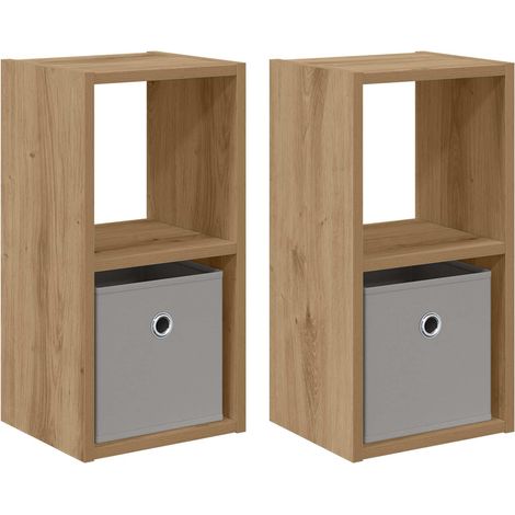 Maison Exclusive - Nachttisch 2 pcs Artisan-Eiche 25,5 x 22 x 49,