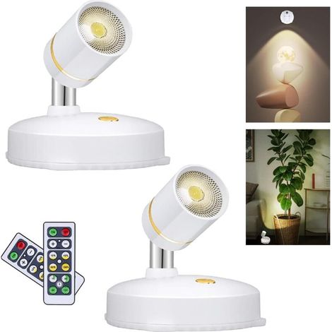 Faretto LED wireless a batteria per uso interno con telecomando, illuminazione wireless dal basso per esposizioni a parete, decorazione artistica