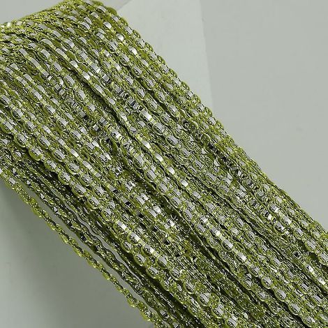 Perlenketten-Vorhang – Dekoratives Paneel mit schwebenden Schnüren – Grasgrün – 100 x 200 cm – 1 Stück