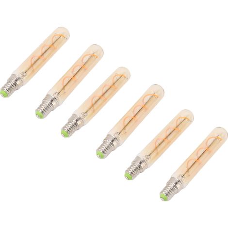 Ampoules LED E14 3W tubulaires dorées pour suspensions, appliques murales et lampes de bureau 220-240V (1/5)