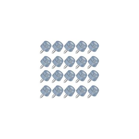 20 PCS Pieds de chaise en caoutchouc à visser 20 18 14mm Antidérapant pour meubles protection anti-vibration avec vis pour meubles armoires bureaux tables canapés (1/5)