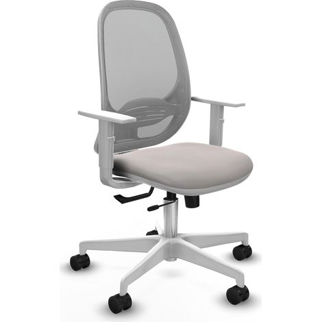 Chaise piqueras y crespo Cilanco cuir synthétique blanc rembourrage (1/2)