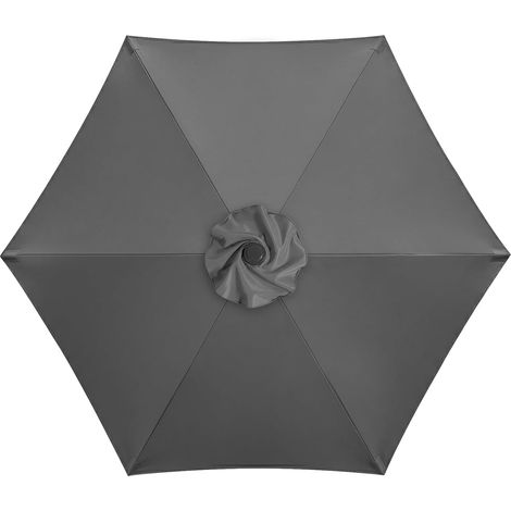Replacement Parasol Canopy UV30+ Replacement Canopy for Patio Garden Yard Beach Swimming Pool Waterproof Polyester (1/5)