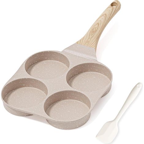 Poêle à omelette 4 compartiments antiadhésive induction granit PFOA free (1/5)