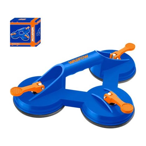 Ventosa triple WADFOW de tres garras, 75 kg, diseño ergonómico, ideal para vidrio y materiales lisos (1/3)