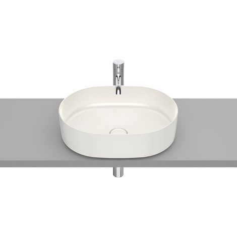 Vasque à poser en fineceramic "Inspira" Round - 500x370x140mm - Beige (1/2)