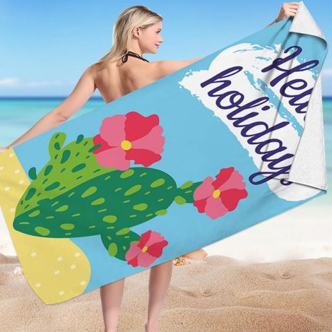 Telo mare rettangolare HELLO HOLIDAYS 150x70 REC54WZ2