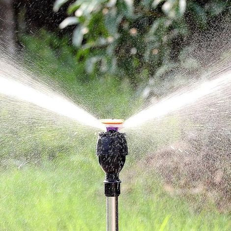 Drehbarer Dreibein-Regner – 360°-Automatikregner – Teleskopregner – Großflächenbewässerung – Garten, Hof, Rasen (1/5)