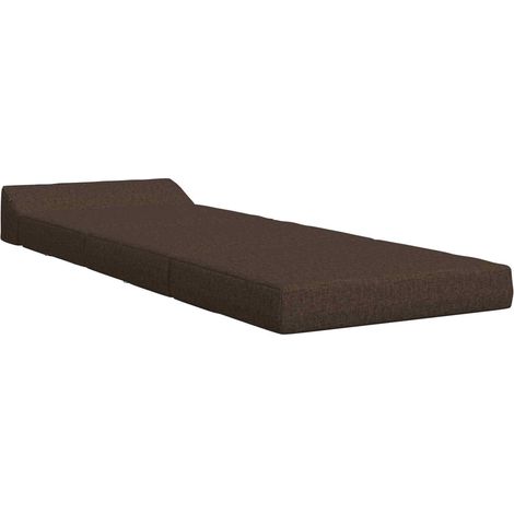 Divano Letto Sofa bed Pieghevole Tortora 200 x 70 x 10 cm Tessuto (1/5)