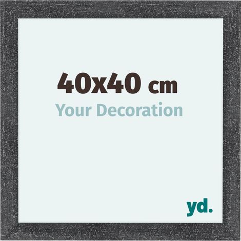 yd. - Cadre photo 40x40 - Gris Patine - MDF - Como (1/5)