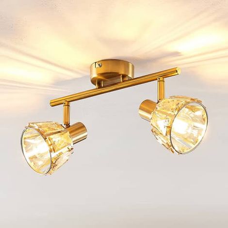 [NEUWERTIG] B-Ware Lindby Kosta Deckenlampe Lampe Deckenlampe Wohnzimmerlampe 2 Flammig Messing596 (1/2)