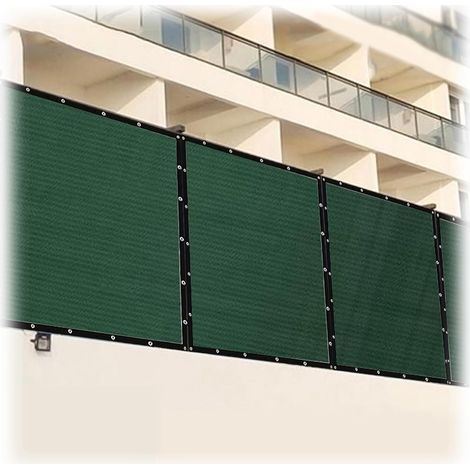 Haute Densité Filet D'ombrage Tissu D'ombre Protéger De La Vie Privée Maille Toile De Protection Solaire Vert Foncé Bache pour Patio Lawn Camping Piscine(Size:(2x10) m) (1/5)
