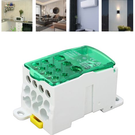 UKK250 C45 Boîte de jonction unipolaire de type rail DIN, répartiteur modulaire, 690V 250A vert. (1/5)