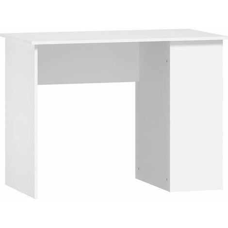 Maison Exclusive - Escritorio de madera contrachapada blanco 100x (1/5)