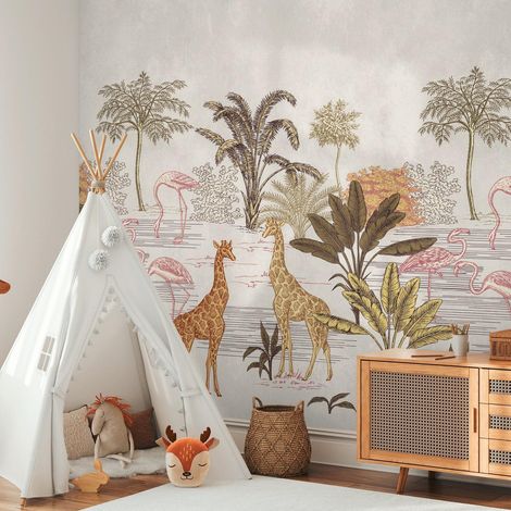 A.S. Creation Livingwalls Fototapete The Wall III 398751 Eine Rolle Ein Motiv 159 x 280 cm Creme Beige Braun (1/4)