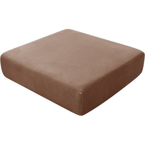 Fodera elasticizzata in peluche per cuscino di seduta del divano,Cuscino singolo sostituibile,Lunghezza 65-90 cm,larghezza 65-90 cm,Blu medio (1/5)