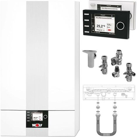 Wolf Paket Brennwerttherme CGB-2-20 BM-2, Aufputz (1/5)