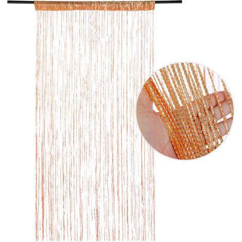 Rideau décoratif pour fenêtre, séparateur de pièce, rideau simple pour fenêtre, 90 x 200 cm (1/5)