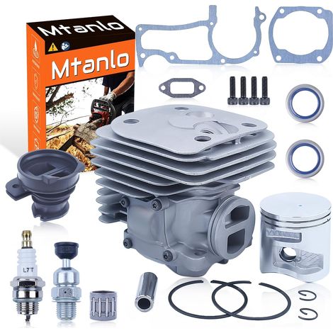 Bougie de cylindre et piston 50 mm pour Husqvarna 365 X-Torq 372XP X-Torq joint d'huile, cylindre, piston, circlip, collecteur d'admission (1/5)