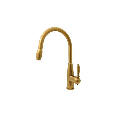Miscelatore per cucina dorato, stile vintage (1/2)