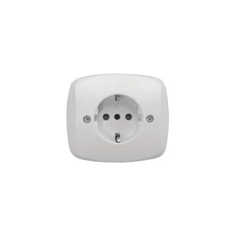 PLACCA PRESA SCHUKO 16A+T VENUS- - mm.76x76 (1820.D) - 10 pezzi MARLANVIL