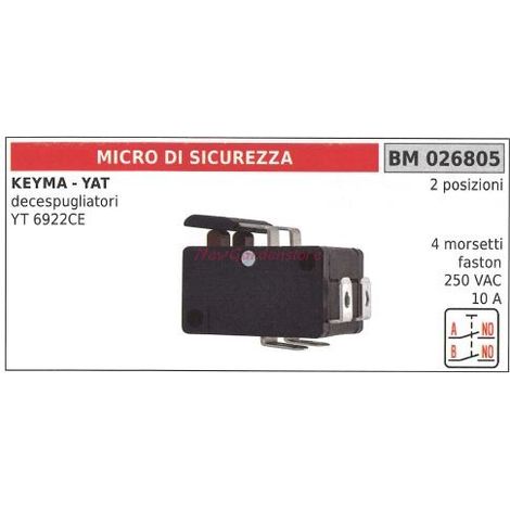Micro interruttore di sicurezza KEYMA decespugliatore YT 6922CE 026805