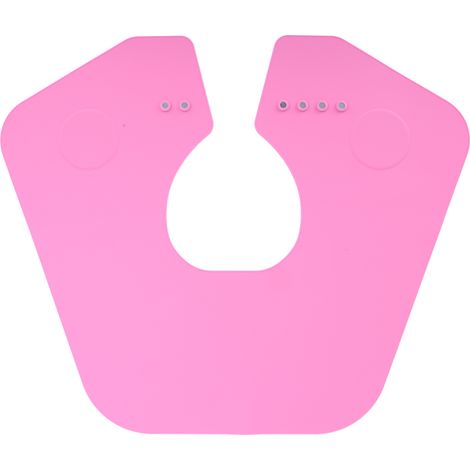 Collier de coupe cheveux silicone salon coiffure barbe cape cou nu protection coussin rose (1/5)