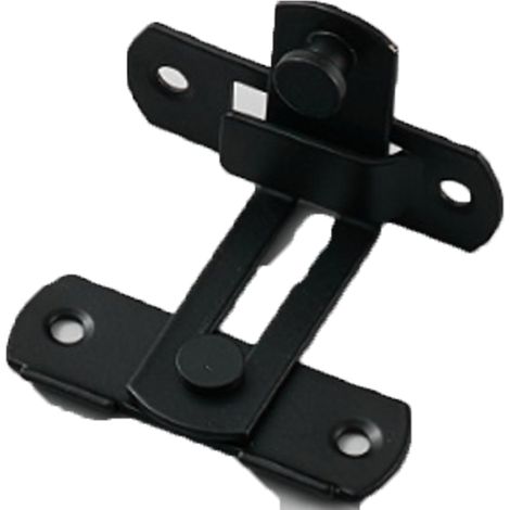 Loquet de porte coulissante de grange en acier inoxydable (1 pièce), loquet à angle droit de 90 degrés, verrou de sécurité pour porte, fenêtre, cave à vin ou jardin.